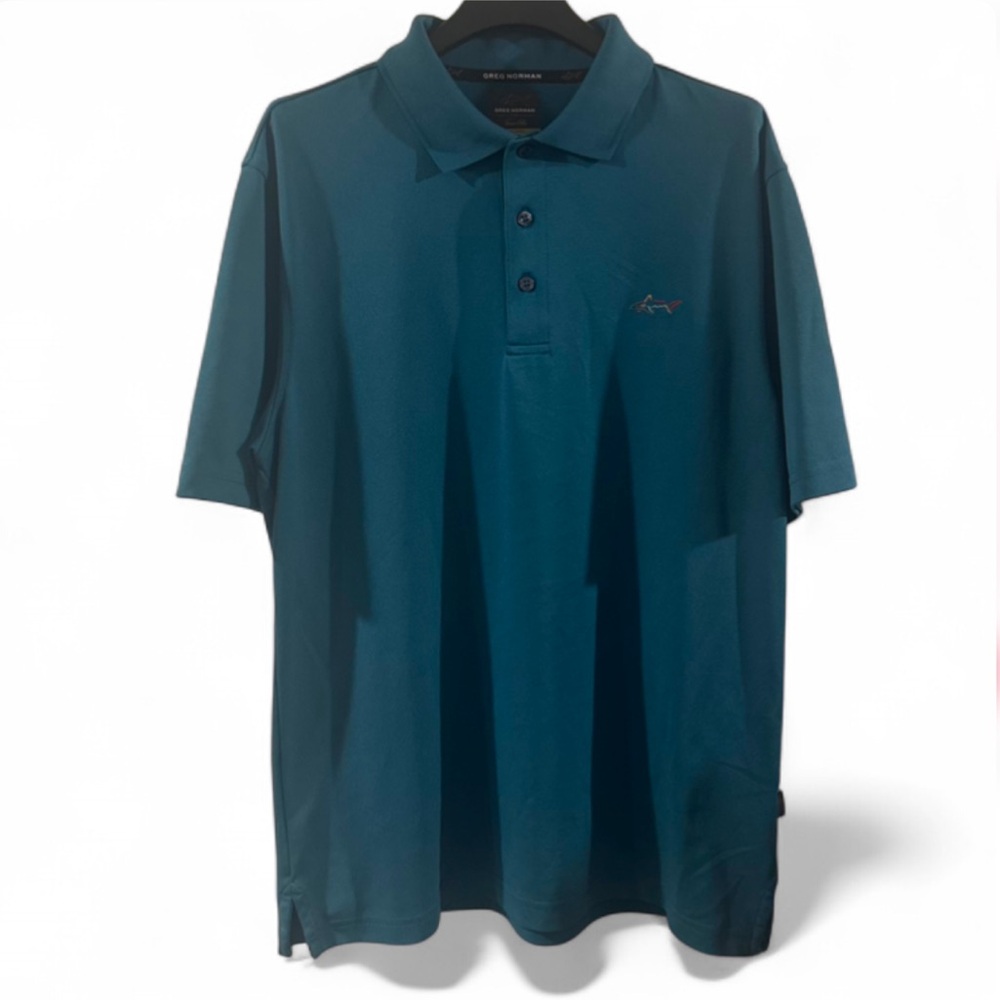 Greg Norman Collection Teal Golf Polo Shirt Size Men’s Small